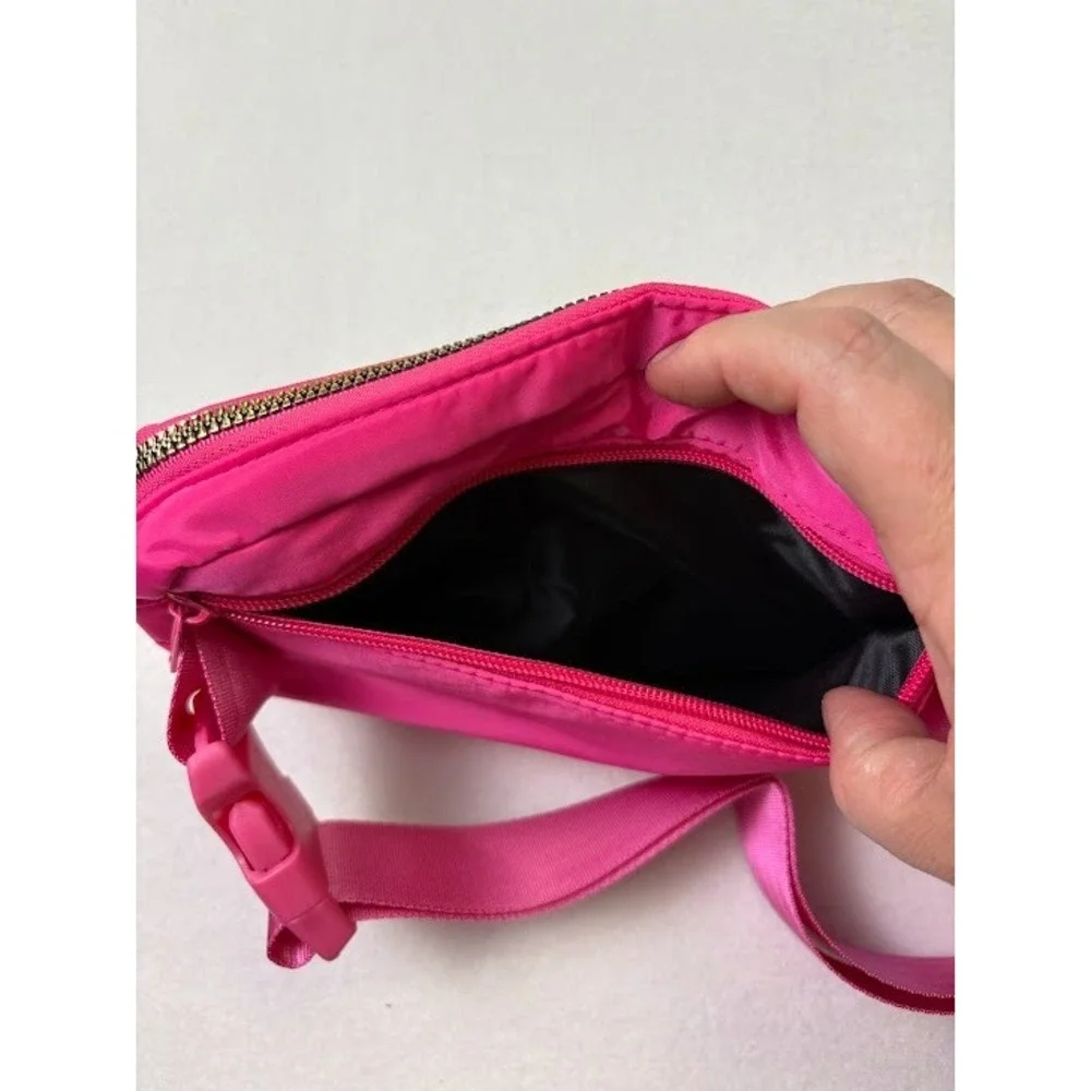 Fanny Pack for Girls‎ Hot Pink Chenelle Letter K Hot Pink Adjustable Strap NEW